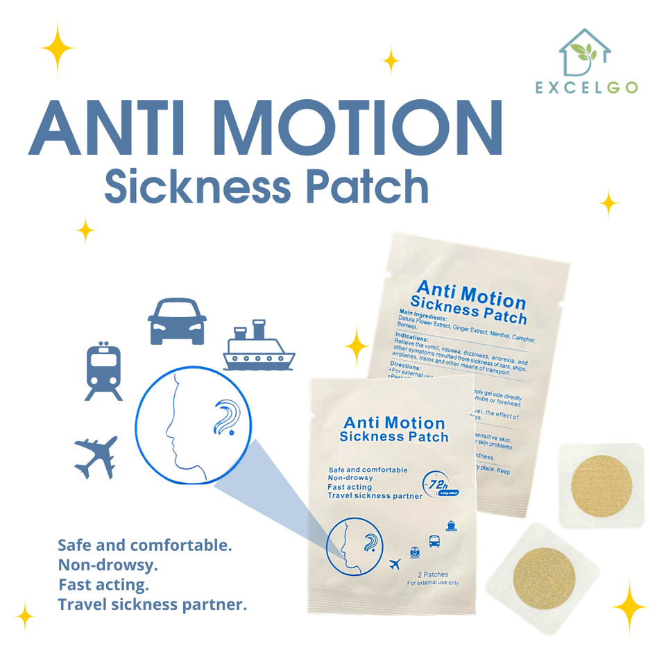 Kontra-Byahilo Anti-Motion Sickness Patch (2 patches per sachet) - FREE SHIPPING!