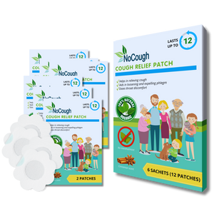 ORIGINAL & AUTHENTIC NoCough Organic Herbal Cough Relief Patch (2 patches per sachet) + FREE SHIPPING!