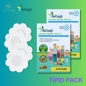 ORIGINAL & AUTHENTIC NoCough Organic Herbal Cough Relief Patch (2 patches per sachet) + FREE SHIPPING!